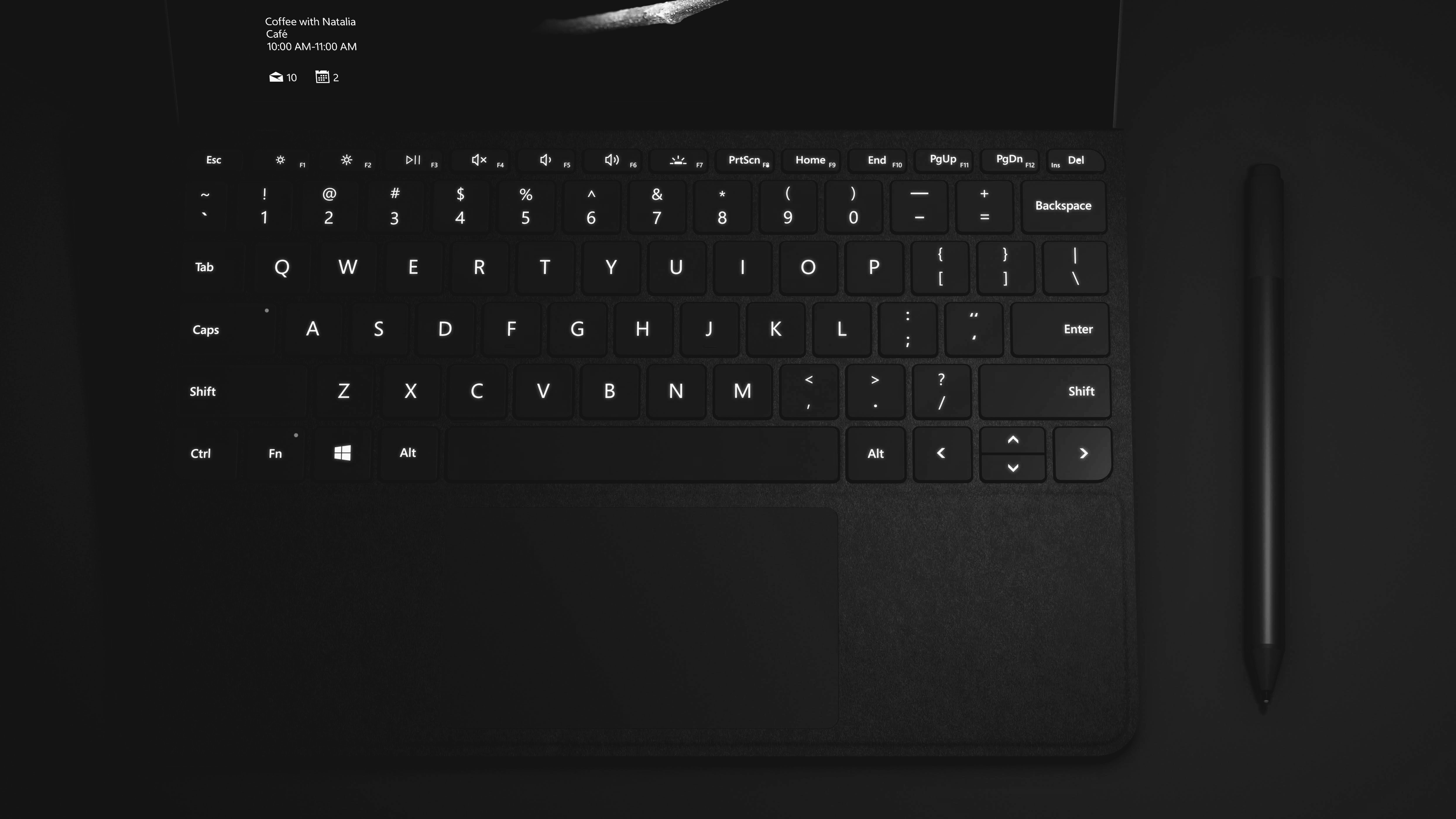 Surface Go with Black Type Cover and Surface Pen